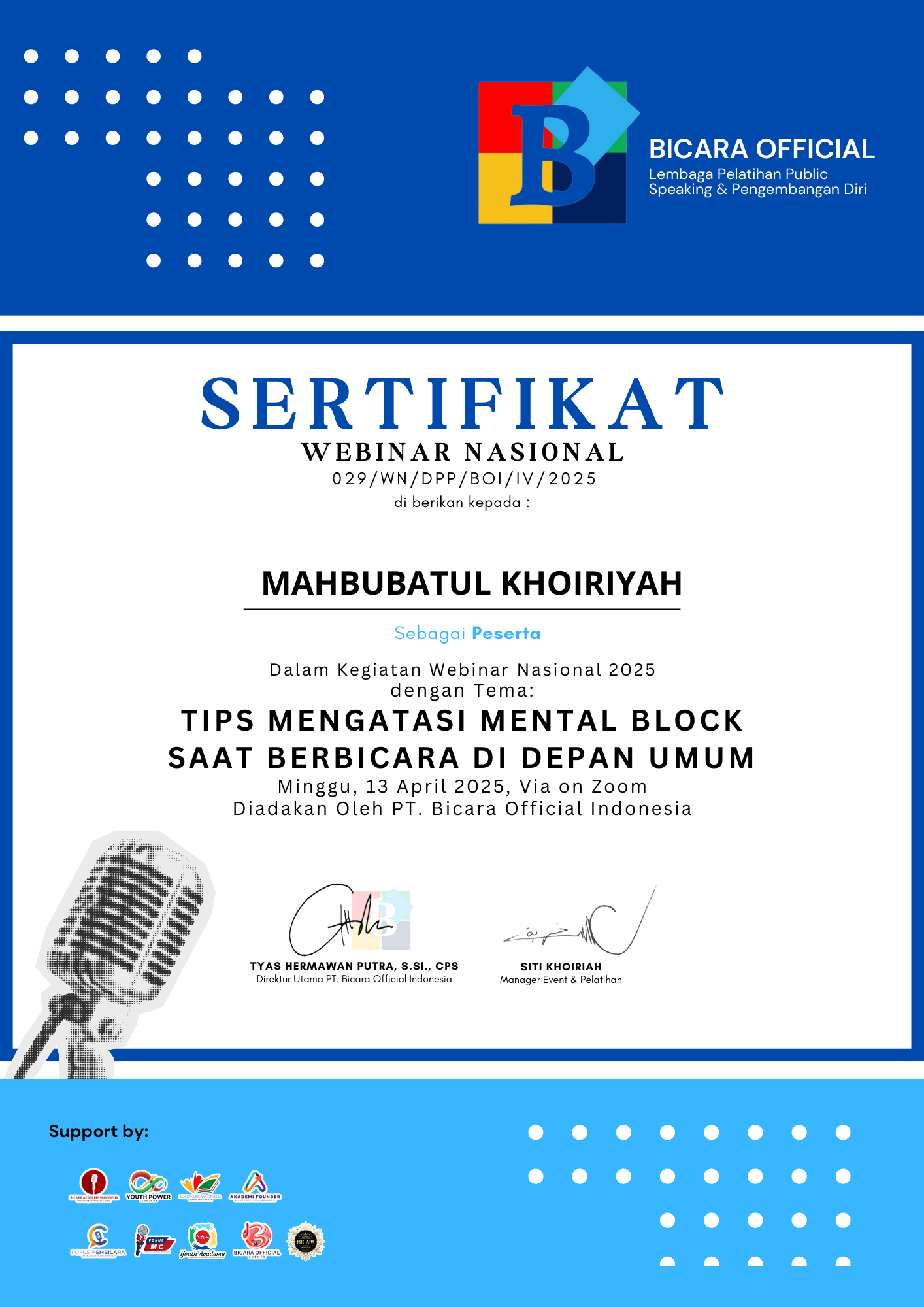 Tips Mengatasi Mental Block Saat Berbicara Di Depan Umum.